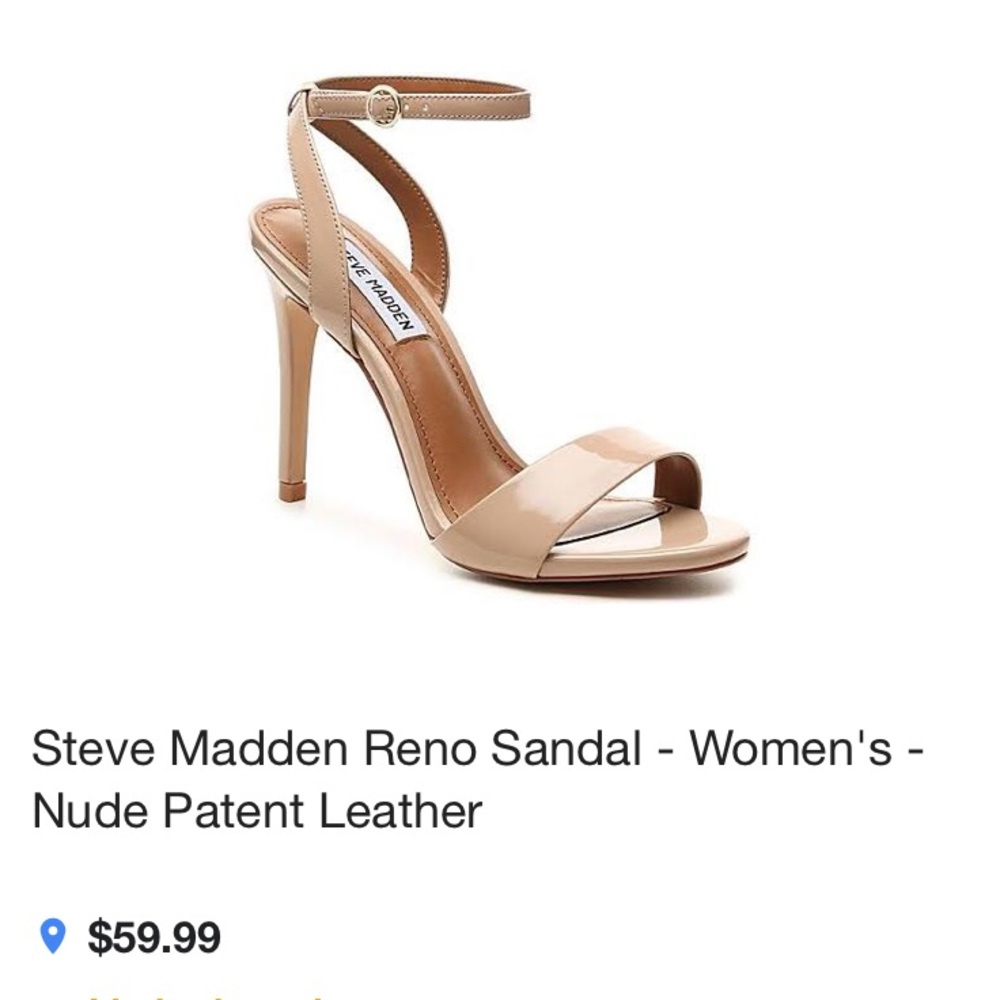 Steve Madden Reno nude stiletto heels size 6.5